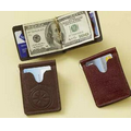 Leather Business Deluxe Money Clip Wallet